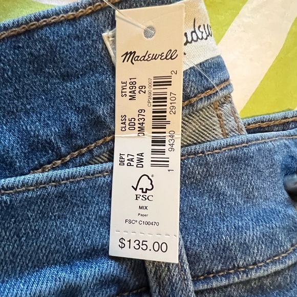 Madewell jeans 10in high-rise skinny size 29 - Picture 6 of 6